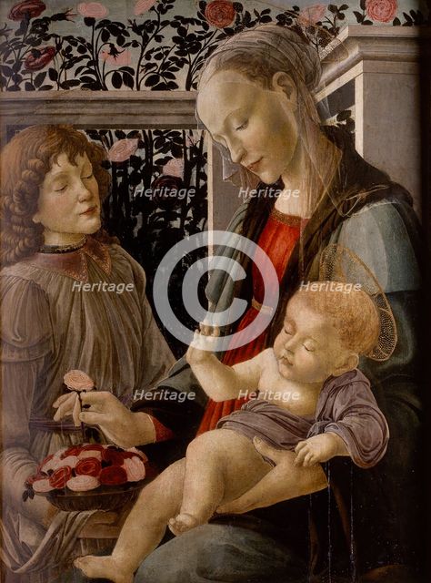 Virgin and Child with Angel, 15th century.