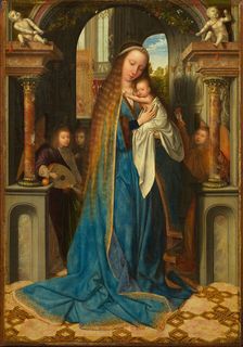 Virgin and Child with Angels, 1500-1505. Creator: Massys, Quentin