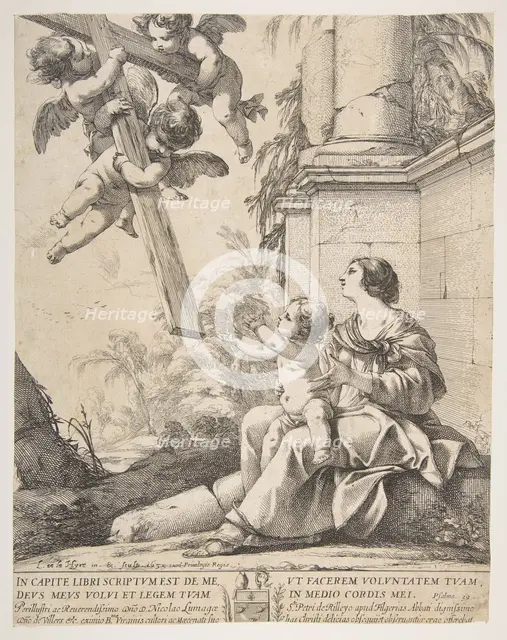 Virgin and Child with Angels, 1639. Creator: Laurent de la Hyre.