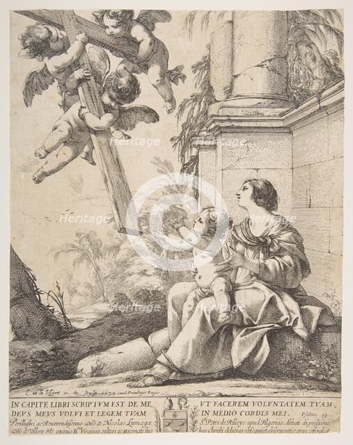 Virgin and Child with Angels, 1639. Creator: Laurent de la Hyre.