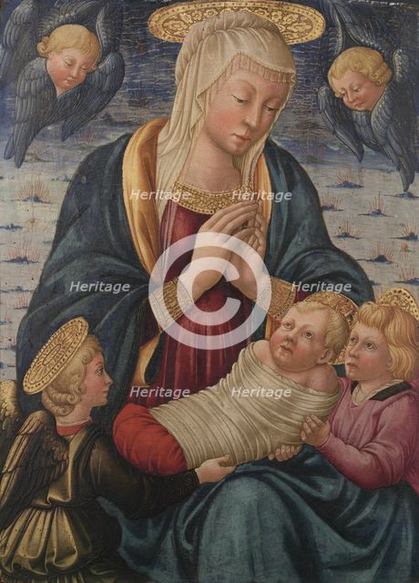 Virgin and Child with Angels, after 1460. Creator: Neri de Bicci (Italian, 1419-1491).