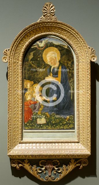 Virgin and Child with Angels, c. 1460. Creator: Filippo Lippi (Italian, c. 1406-1469), follower of.