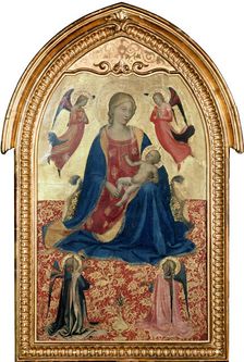 Virgin and Child with Angels c1425. Artist: Fra Angelico