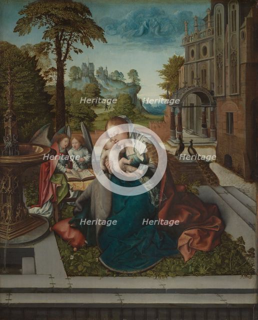 Virgin and Child with Angels, ca. 1518. Creator: Bernaert van Orley.