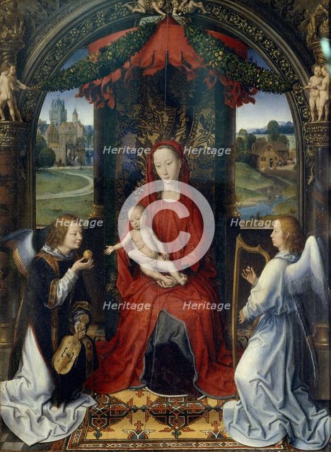 Virgin and Child with Angels. Central Panel of the Pagagnotti Triptych, c. 1480.
