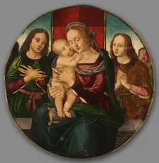Virgin and Child with Angels, early 1500s. Creator: Master of the Holden Tondo (Italian)