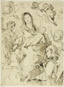 Virgin and Child with Angels, n.d. Creator: Unknown
