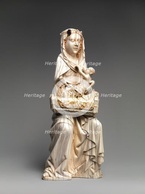 Virgin and Child with Cradle, German, ca. 1350-1400. Creator: Unknown.