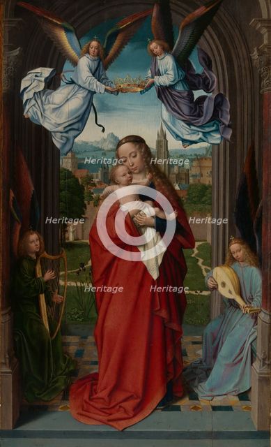Virgin and Child with Four Angels, ca. 1510-15. Creator: Gerard David.