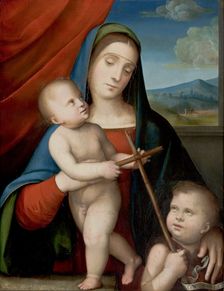Virgin and child with John the Baptist as a Boy, 1510-1515. Creator: Francesco Francia