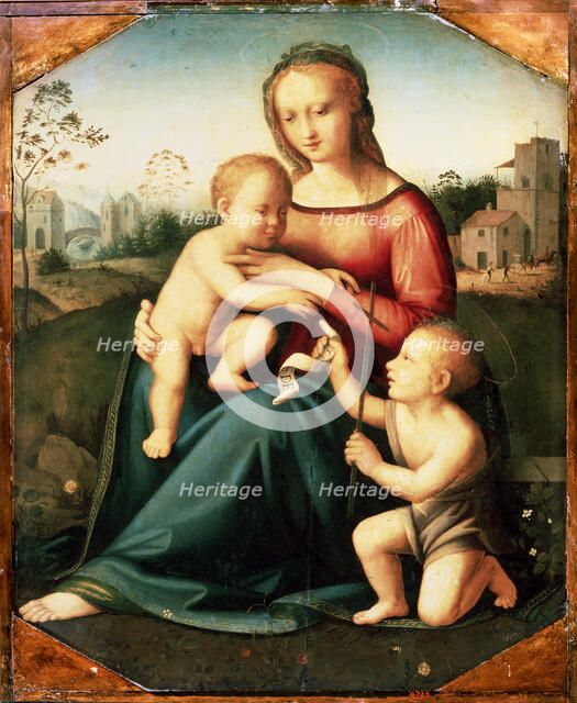 'Virgin and child with John the Baptist as a Boy', 16th century. Artist: Unknown