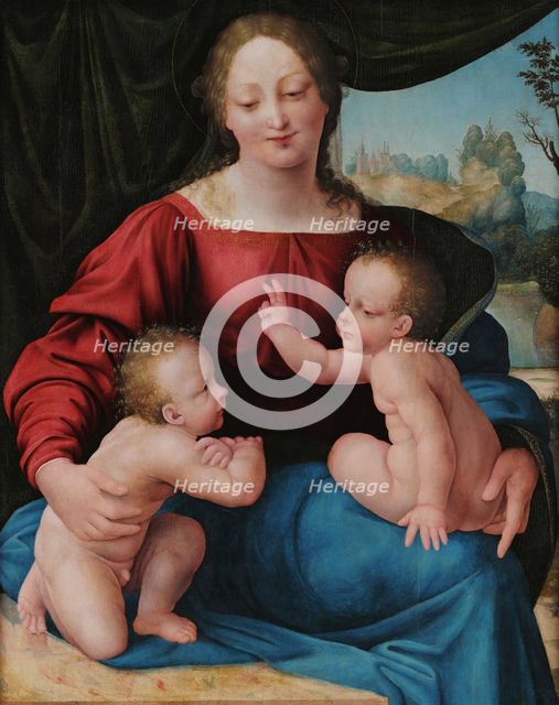 Virgin and child with John the Baptist as a Boy. Creator: Cesare da Sesto (1477-1523).