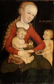 Virgin and child with John the Baptist as a Boy Creator: Cranach, Lucas, the Elder (1472-1553)