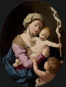 Virgin and child with John the Baptist as a Boy, c 1660. Creator: Sirani, Elisabetta (1638-1665)