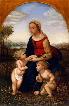 Virgin and Child with John the Baptist as a Boy early 19th century. Artist: Franz Pforr