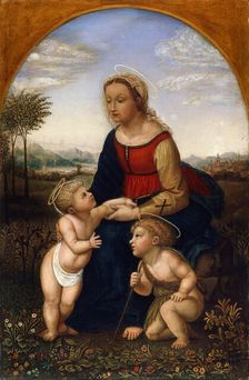 Virgin and Child with John the Baptist as a Boy early 19th century. Artist: Franz Pforr