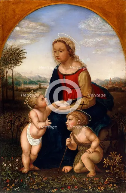'Virgin and Child with John the Baptist as a Boy', early 19th century. Artist: Franz Pforr