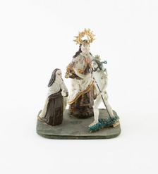 Virgin and Child with John the Baptist, France, 18th century. Creator: Verres de Nevers