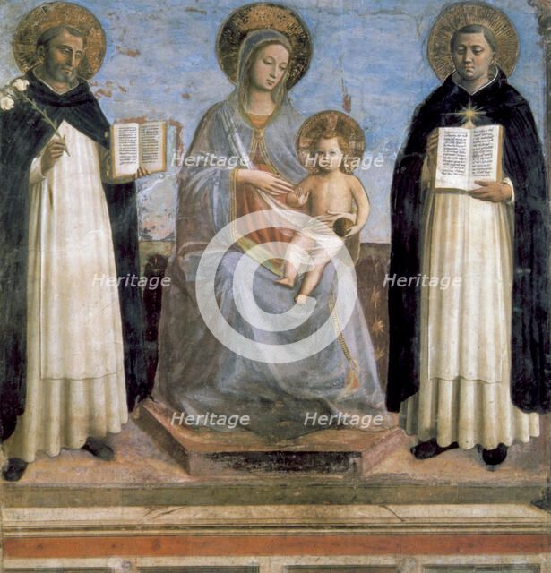 'Virgin and Child with St Anthony of Padua and St Thomas Aquinas', early 15th century. Artist: Fra Angelico