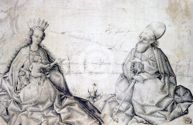 'Virgin and Child with St Paul', c1450. Artist: Anon