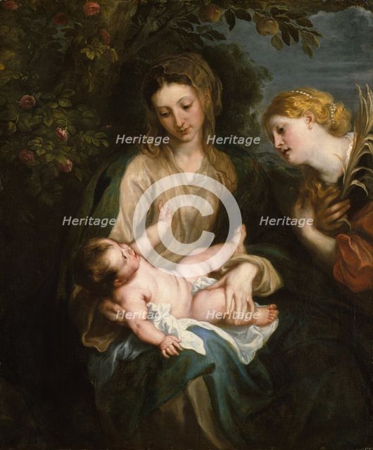 Virgin and Child with Saint Catherine of Alexandria, ca. 1630. Creator: Anthony van Dyck.