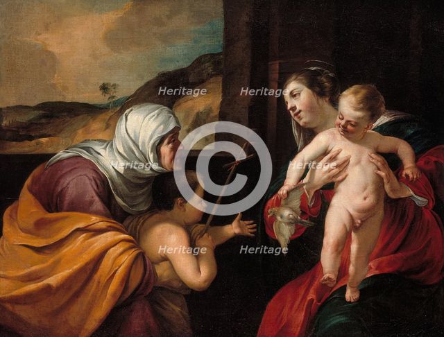 Virgin and Child with Saint Elizabeth and the Infant Saint John the Baptist, 1628/29. Creator: Jacques Blanchard.