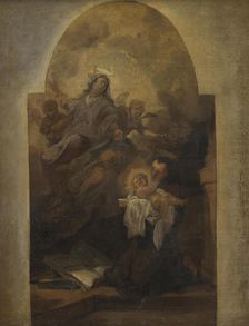 Virgin and Child with Saint Francis, 1614-1641. Creator: Anthony van Dyck