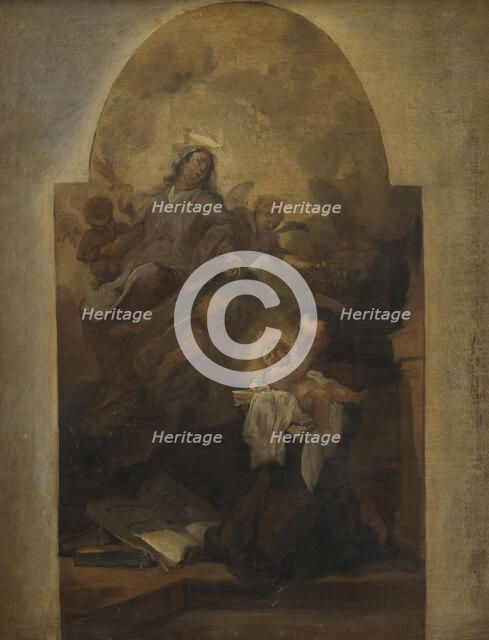 Virgin and Child with Saint Francis, 1614-1641. Creator: Anthony van Dyck.