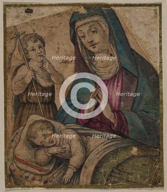 Virgin and Child with Saint John, 1500s. Creator: Unknown.