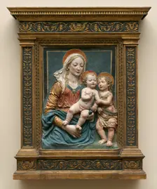 Virgin and Child with Saint John. Creator: Unknown