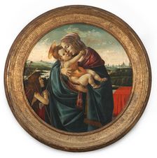 Virgin And Child With Saint John The Baptist, c1490. Creators: Workshop of Sandro Botticelli, Sandro Botticelli