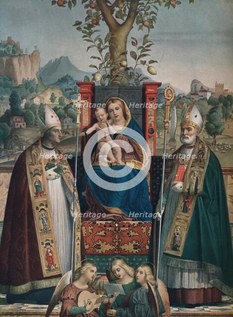 Virgin and Child with Saint Lorenzo Giustiniani and Zeno, 1874, (1903).