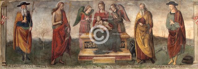 Virgin and Child with Saints, 1508. Creator: Gerino da Pistoia (1480-1529).