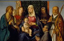 Virgin and Child with Saints and a Donor, 1505-1515. Creator: Boccaccio Boccaccino