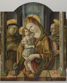 Virgin and Child with Saints and Donor, c1490. Creator: Carlo Crivelli