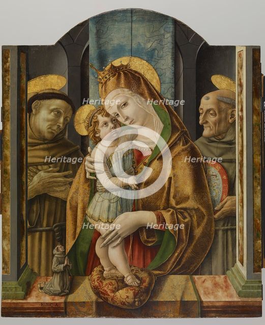 Virgin and Child with Saints and Donor, c1490. Creator: Carlo Crivelli.