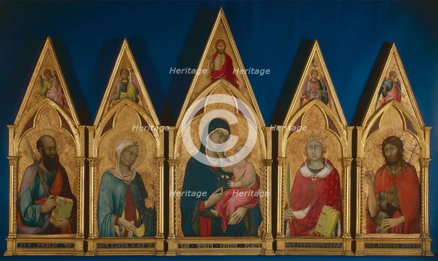 Virgin and Child with Saints (Boston Polyptych), Between 1321 and 1325. Artist: Martini, Simone, di (1280/85-1344)