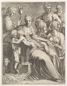 Virgin and Child with Saints, ca. 1550-56. Creator: Leon Davent