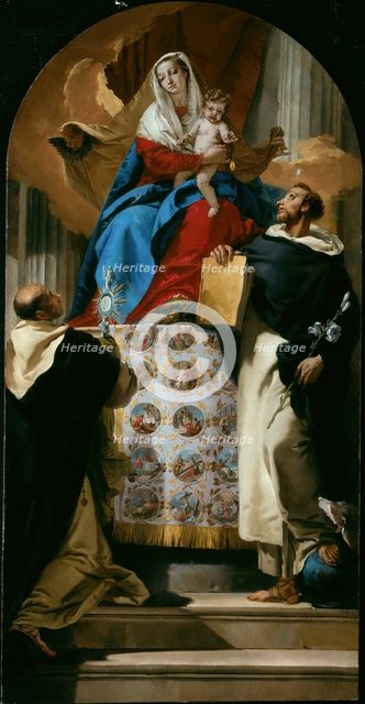 Virgin and Child with Saints Dominic and Hyacinth, 1730/35. Creator: Giovanni Battista Tiepolo.