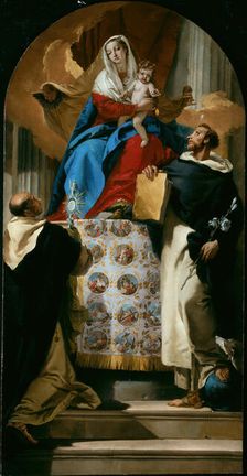 Virgin and Child with Saints Dominic and Hyacinth, 1730/35. Creator: Giovanni Battista Tiepolo
