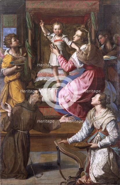 'Virgin and Child with Saints Francis and Lucy', 1583. Artist: Alessandro Allori