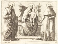 Virgin and Child with Saints James and Jerome, 1608/1611. Creator: Jacques Callot