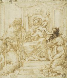 Virgin and Child with Saints Jerome and Catherine, n.d. Creator: Pietro Faccini