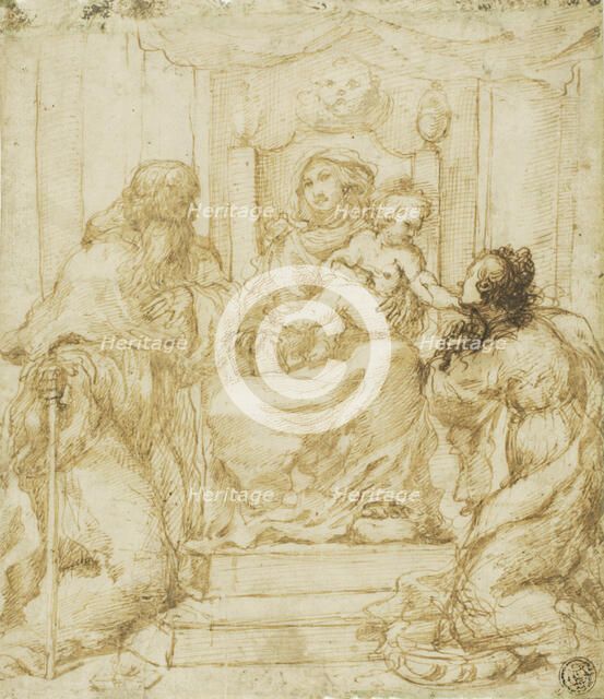 Virgin and Child with Saints Jerome and Catherine, n.d. Creator: Pietro Faccini.