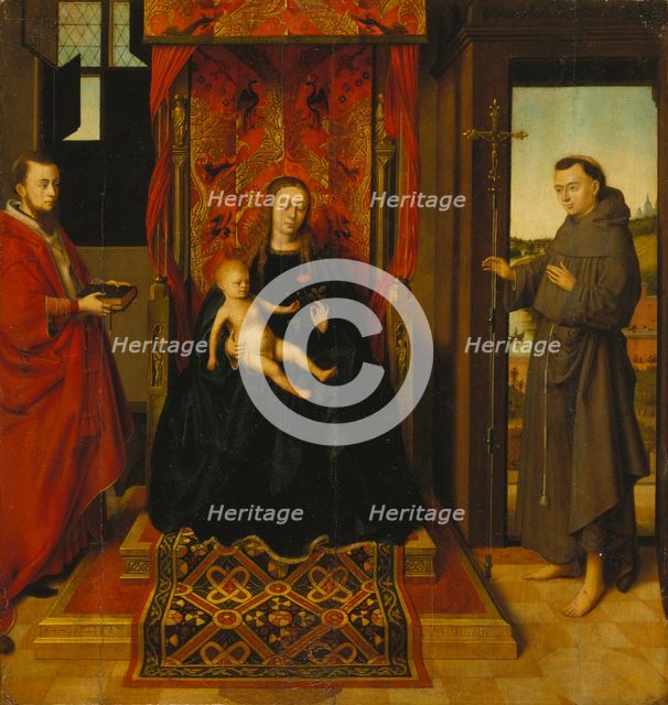 Virgin and Child with Saints Jerome and Francis, 1457. Creator: Petrus Christus.