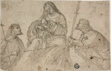 Virgin and Child with Saints John the Baptist and Roch, 1530/45. Creator: Benedetto Carpaccio