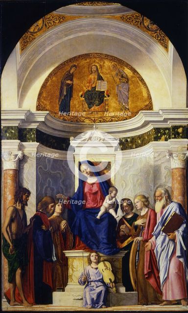 Virgin and Child with Saints John the Baptist, Cosmas and Damian, Catherine and Paul, ca 1506-1507. Artist: Cima da Conegliano, Giovanni Battista (ca. 1459-1517)