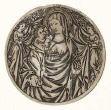 Virgin and Child with Two Angels, 1400s(?). Creator: Unknown