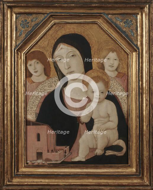 Virgin And Child With Two Angels, c1480.  Creator: Matteo di Giovanni.