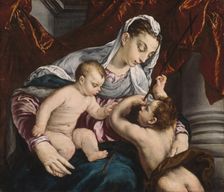 Virgin and Child with the Young Saint John the Baptist, 1560/65. Creator: Jacopo Bassano il vecchio